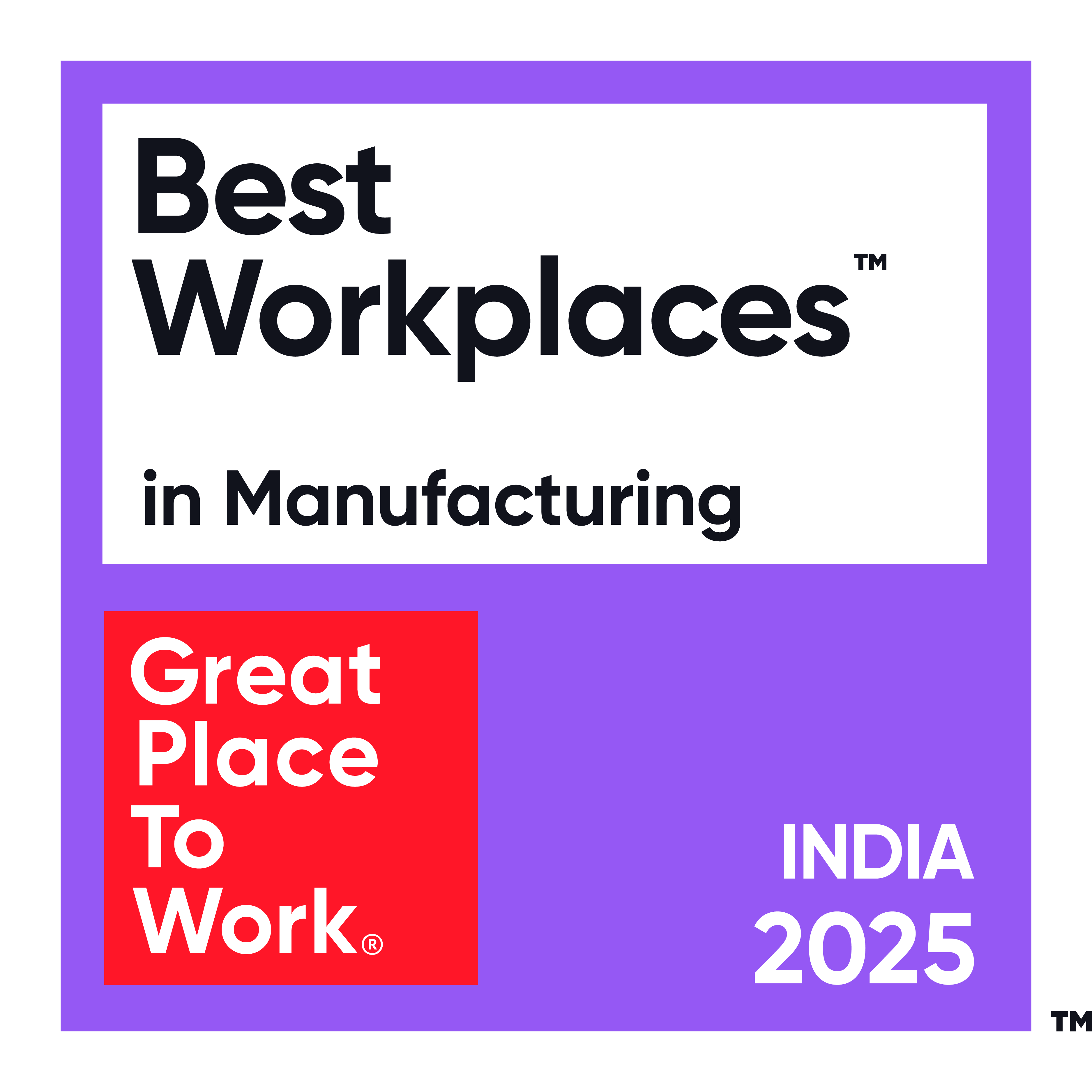 Top Employer in India by Top Employers Institute